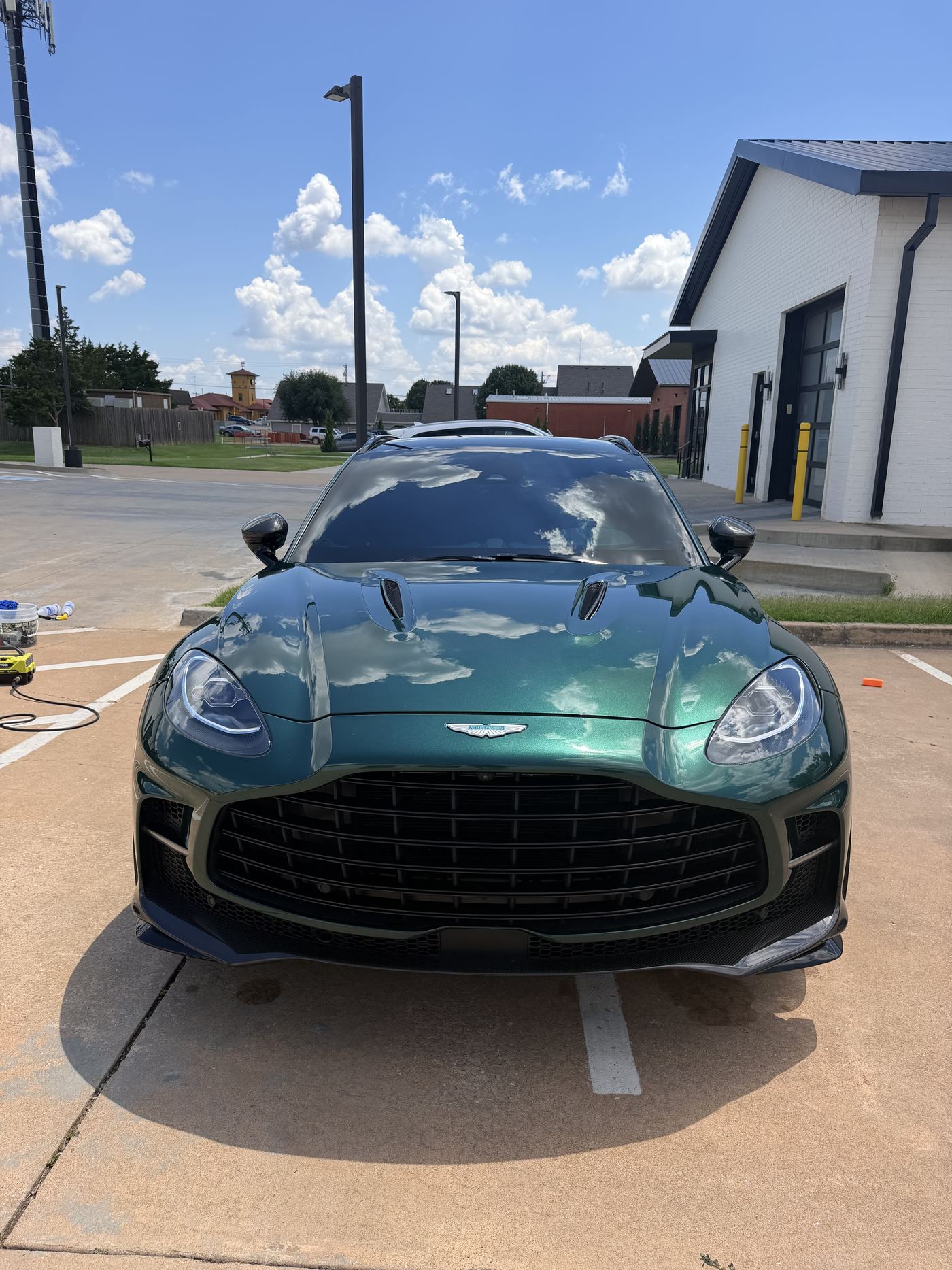 Aston Martin DBX with a deep gloss finish